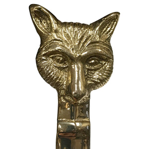 Brass Fox Head Letter Opener