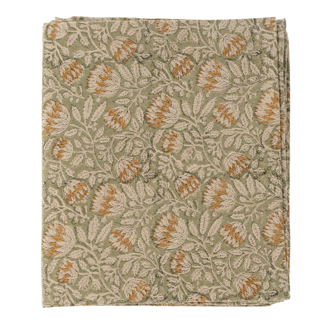 Block-Print Tablecloth, Meadow