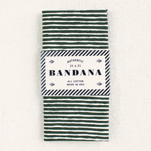 Load image into Gallery viewer, Olive Striped Bandana
