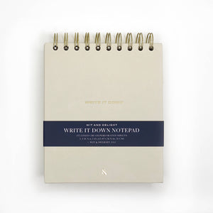 Write it Down Desktop Notepad, Cream
