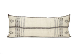 Indian Wool Grand Lumbar Pillow, Ivory