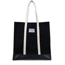 Load image into Gallery viewer, Steele Market Tote, Black Canvas / Black Steeletex
