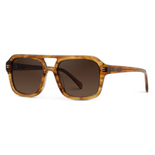 Load image into Gallery viewer, &quot;Sydney&quot; Polarized Sunglasses, Crystal Brown Grain / Brown Gold Gradient Lens
