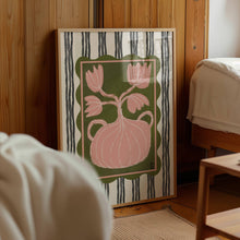 Load image into Gallery viewer, "Still Life No. 31 on Stripes" Giclée Print, 8" x 10"
