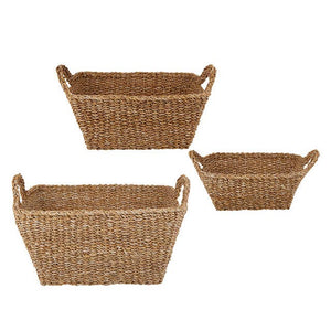 Rectangle Baskets, Set of 3