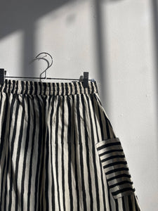 Tilda Skirt, Black Stripes, S