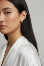 Load image into Gallery viewer, Croissant Clicker Hoop Earrings
