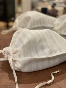 Hand-Stitched Linen Bread Bag, Medium