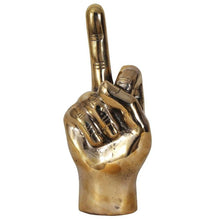 Load image into Gallery viewer, Brass Hand Sculpture - The Finger

