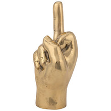 Load image into Gallery viewer, Brass Hand Sculpture - The Finger
