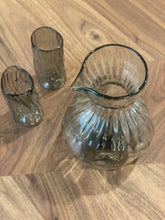 Load image into Gallery viewer, Hand-Blown Glass Sake Set, Smoke
