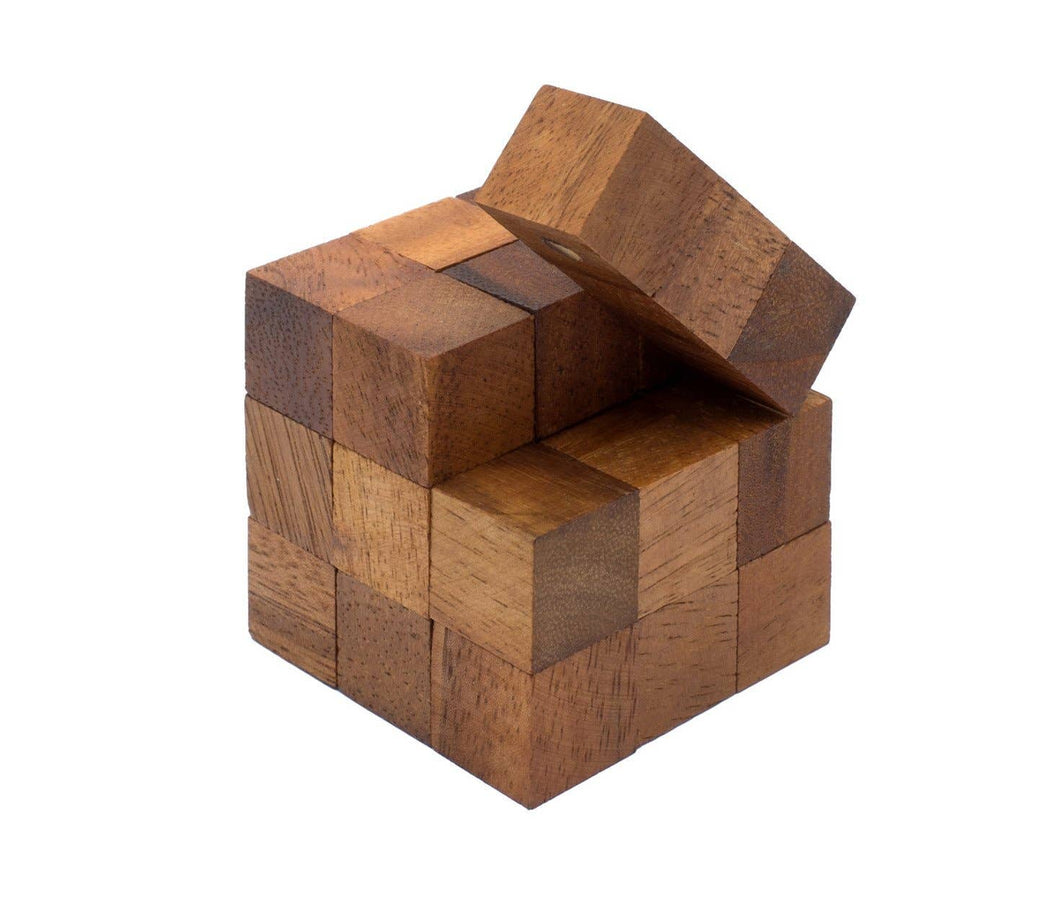 Serpent Cube Wooden Puzzle