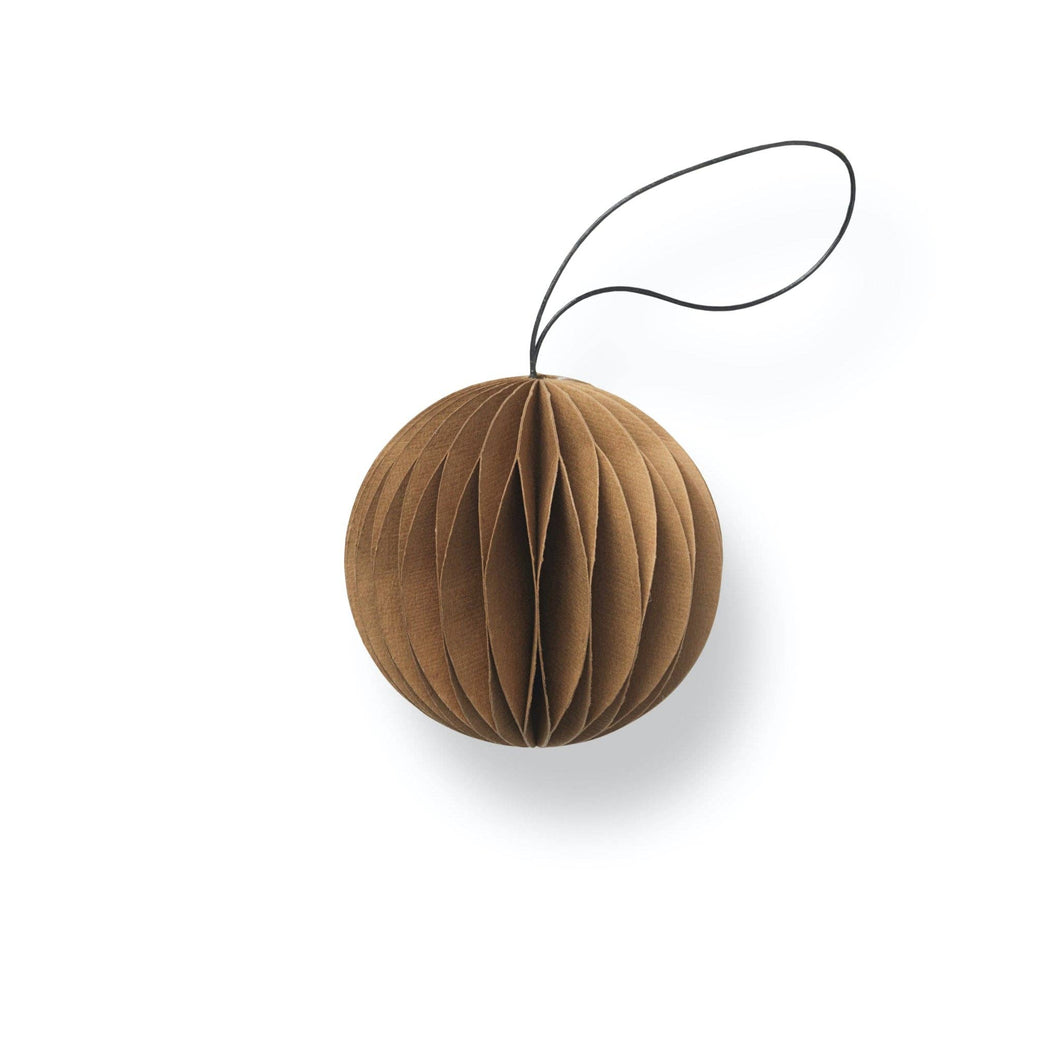 Folded Ornament, Caramel Sphere