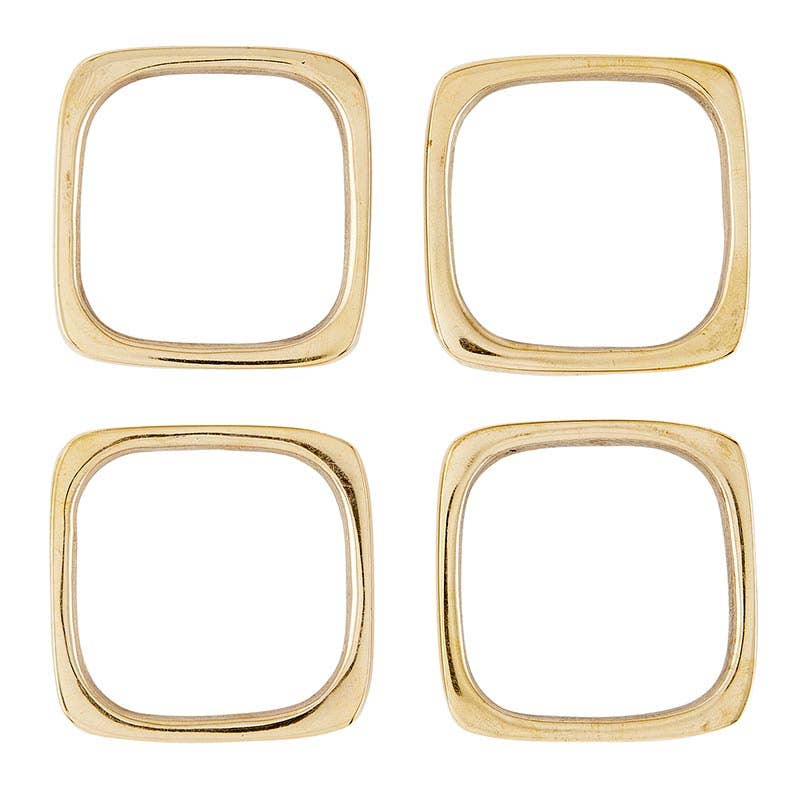 Brass Napkin Rings, Set of Four