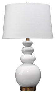 Nina Table Lamp, White