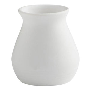 White Ceramic Bloom Vase, Small