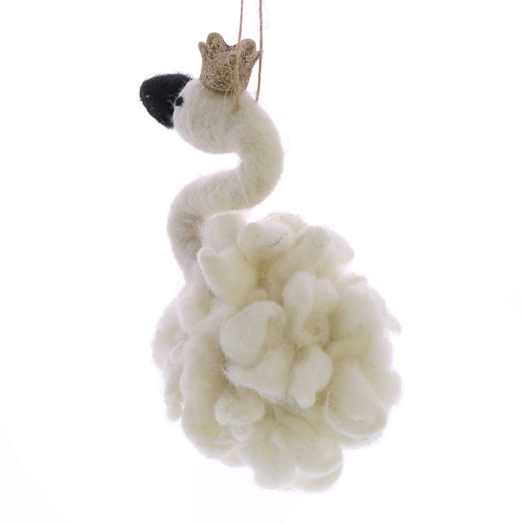 Crowned Swan Ornament