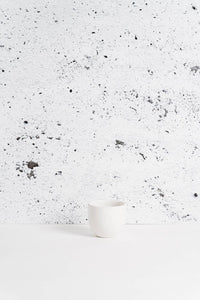 Stoneware Coffee Cup, Matte White