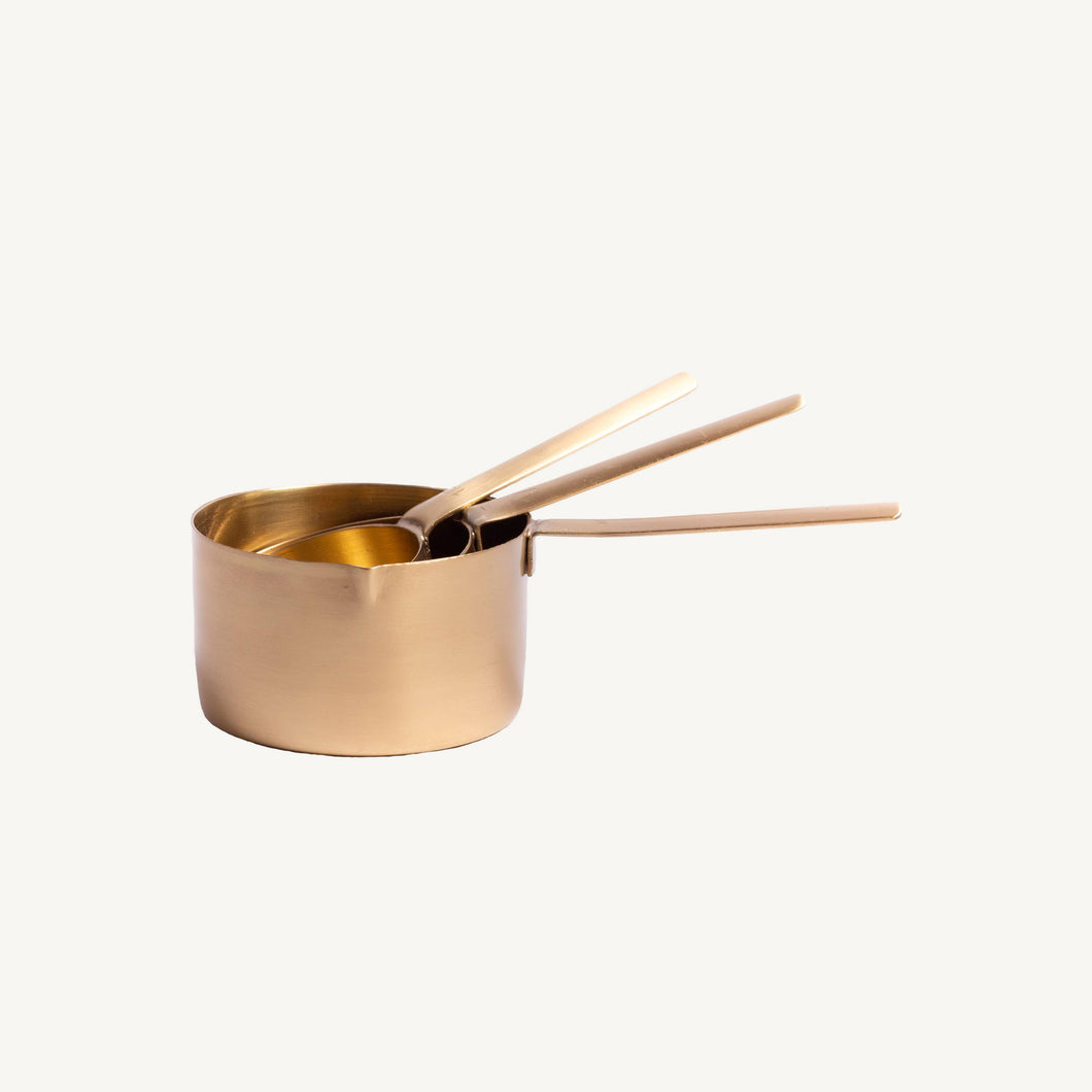 Brass Measuring Cup, Set of 3