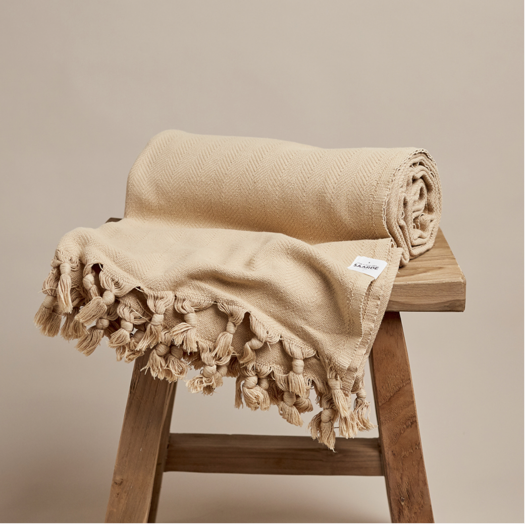 Vintage Wash Blanket, Nutmeg