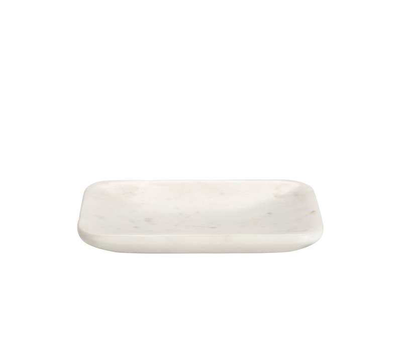 Rounded Rectangle Marble Soap Dish