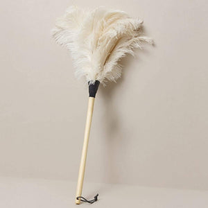 Ostrich Feather Duster - White, 70 cm