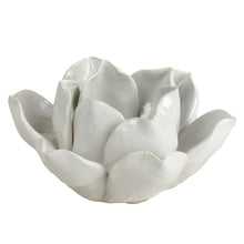 Load image into Gallery viewer, Lotus Tea Light Holder - White
