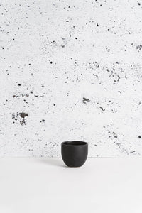 Stoneware Coffee Cup, Matte Black