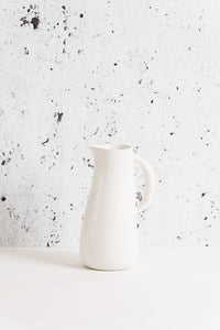 Stoneware Jug, Matte White