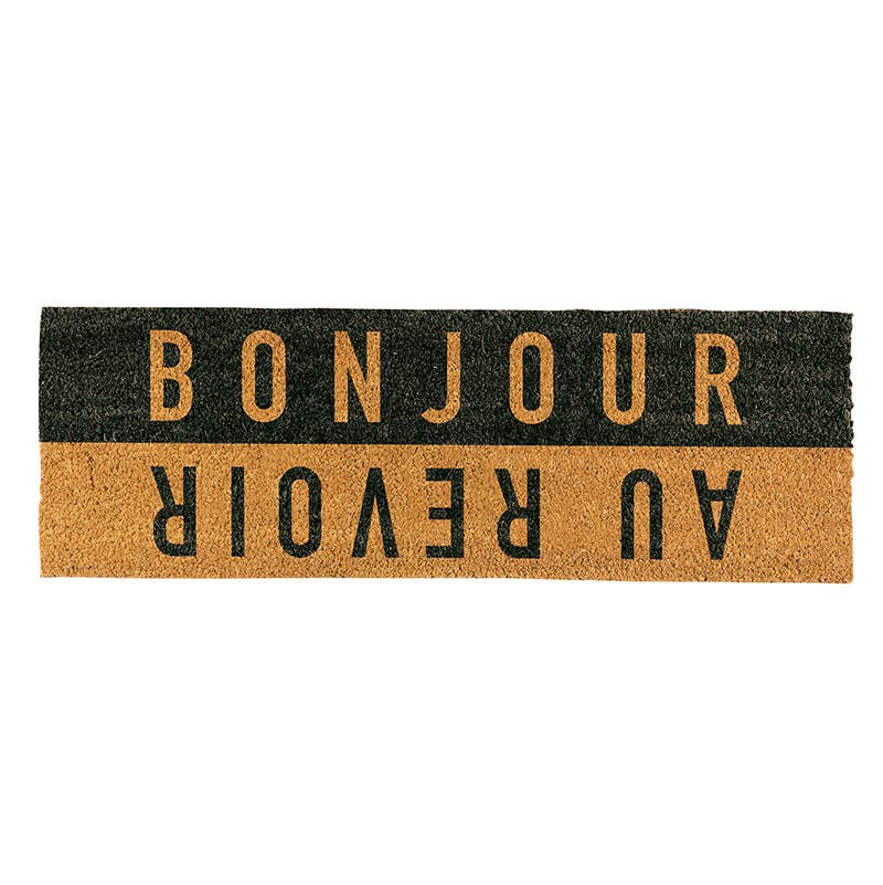 Bonjour / Au Revoir Door Mat